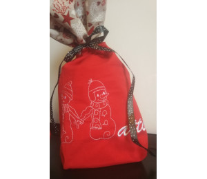 Stickdatei - Schneemann Alphabet Buchstabe U